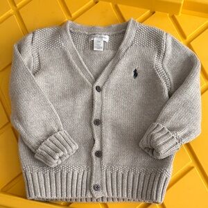 Ralph Lauren Toddler Kids Gray Cardigan